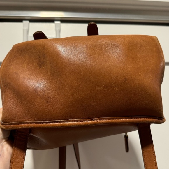 Vintage 90s Coach leather backpack - Picture 2 of 12